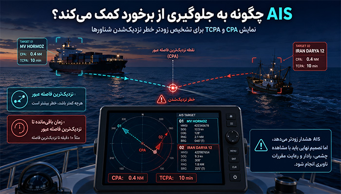 AIS چگونه به جلوگیری از برخورد کمک می‌کند؟