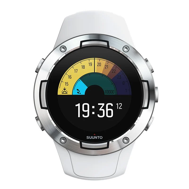 ss050300000-suunto-5-g1-white-front-view-watch-face-01 ساعت سونتو مدل Suunto 5 سفید - Image 1