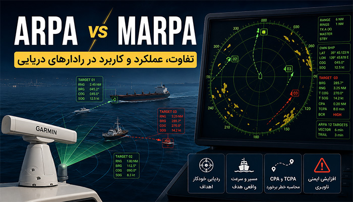 تفاوت ARPA و MARPA در رادار دریایی چیست؟