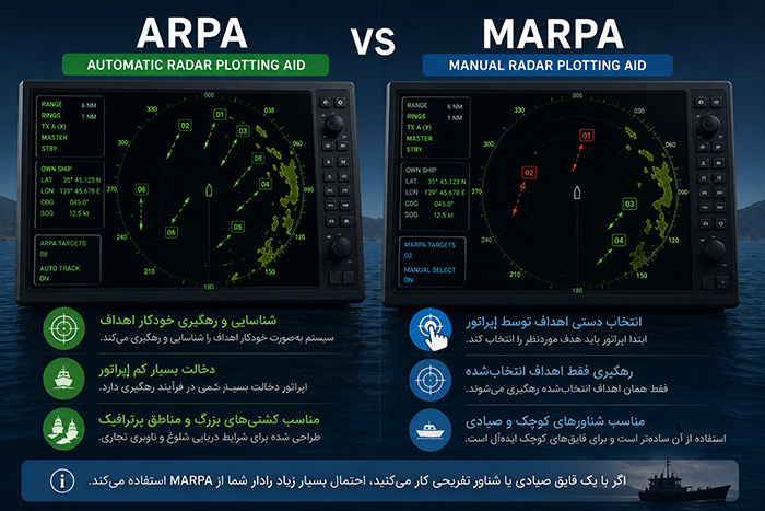 تفاوت اصلی تفاوت اصلی ARPA و MARPA