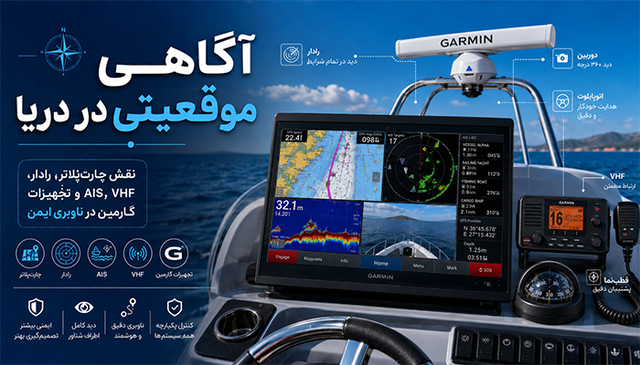 تجهیزات دریایی گارمین چگونه ایمنی و آگاهی موقعیتی را افزایش می‌دهند؟