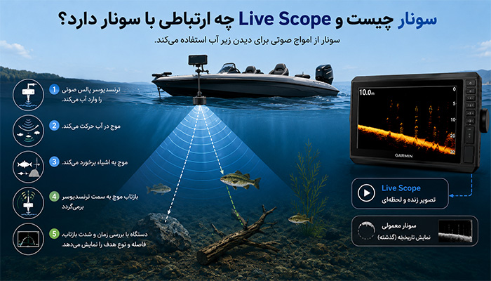 سونار چیست و Live Scope چه ارتباطی با سونار دارد؟