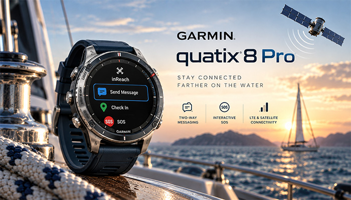 Garmin quatix 8 Pro؛ ارتباط ماهوارهای روی مچ دست